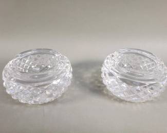Lot # : 194 - Pair of Waterford crystal ashtrays