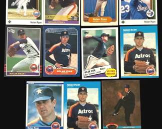 Lot # : 365h - Lot of 11 Nolan Ryan baseball cards