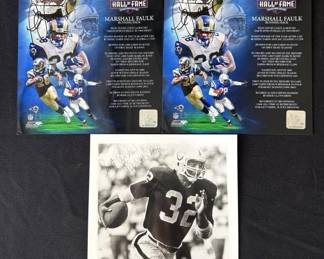 Lot # : 337h - Marcus Allen & Marshall Faulk signed photos