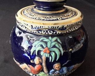 Lot # : 327h - Vintage German ceramic tobacco jar