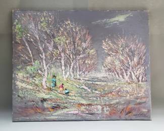 046 Lot 262 Signed Clifford Silsby oil on canvas painting