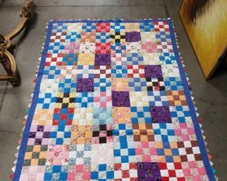 Lot # : 162 - Vintage patchwork quilt