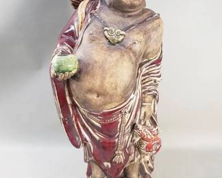 Lot # : 117 - Japanese kutani ceramic figurine of Hotei