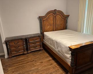 Solid wood bedroom set. Available for pre-sale. Local delivery offered for additional fee.