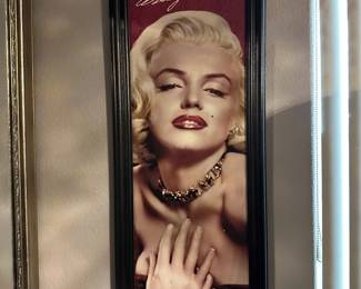 Framed Marilyn Monroe art