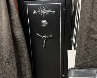 Large Second Amendment firearm gun safe. Available for pre-sale.