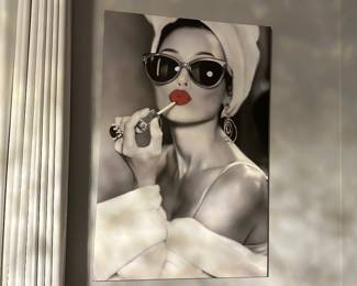 Fashion-inspired framed wall art