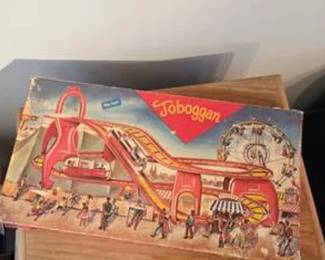 Lot #275 Vintage Technofix No. 290 "Toboggan" Wind-Up Tin Toy | Made in Western Germany | Original Box