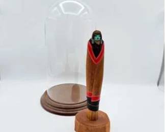 Lot #23 Authentic Hopi Kachina Carving by Wilfred Kaye – Hand-Carved Native American Katsina Sculpture