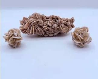 Lot #42 Natural Desert Rose Crystal Collection – Selenite Gypsum Rosette Mineral Specimens Display Lot
