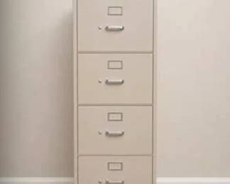 Lot #49 4-Drawer Vertical Metal Filing Cabinet – Locking Office File Storage Cabinet for Home or Business