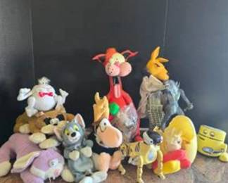 Lot #92 Best of the 80s & 90s Character Toy Collection – Garfield, Tom & Jerry, Road Runner, Godzilla, & Retro Pop Culture