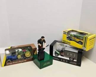 Lot #365 Vintage Collectible Vehicle & Figurine Lot | Die-Cast Models, Racing, Advertising & Display Collectibles