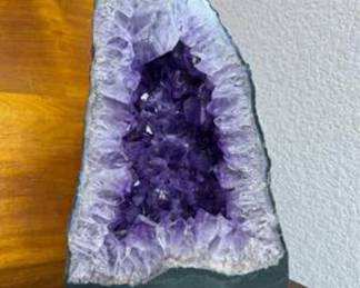 Lot #113 Large 12" Natural Amethyst Cathedral Geode – Purple Quartz Crystal Specimen Display Decor