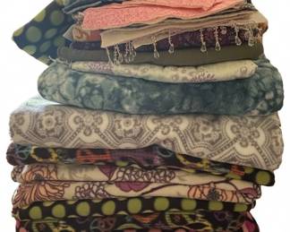 Assorted Fleece Fabric Remnants and Rolls