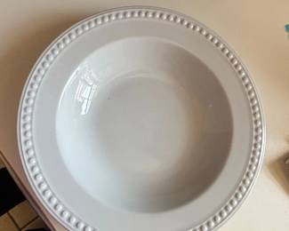 Home Collection Beaded Rim Dinner Plates and Bowls second image