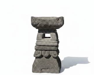 Japanese Stone Lantern Oribe Gata Style