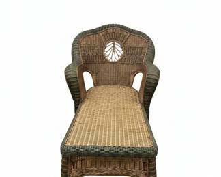 Victorian Style Wicker Chaise Lounge