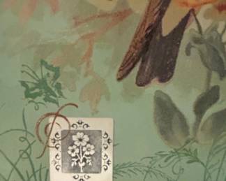 Ernst Haeckel Lithograph of Hummingbirds in Decorative Frame second image