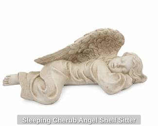 Sleeping Cherub Angel Shelf Sitter