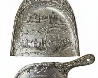 Souvenir Crumb Catcher Set Chicago Worlds Fair