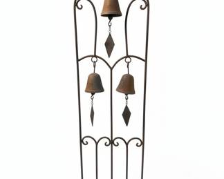Cherub and Wind Chime Garden Decor