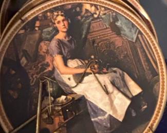 Norman Rockwell Collector Plates Dreaming in the Attic and Rediscovered Women Series second image