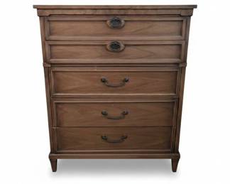 Dixie Furniture MidCentury Walnut Dresser