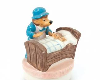 Beatrix Potter Mrs. TiggyWinkle Ceramic Music Box by Schmid