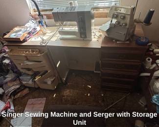 Singer Sewing Machine and Serger with Storage Unit fourth image