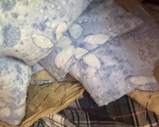 Assorted Fabric Scraps and Textiles