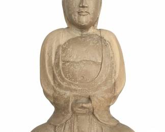 Carved Stone Buddha Figurine