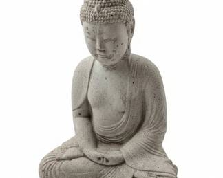 Concrete Meditating Buddha Garden Statue