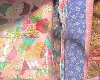 Assorted Fabric Bundles with Cupcake and Batik Prints second image