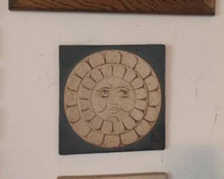 John Wenzel Studio Pottery Sun Tiles