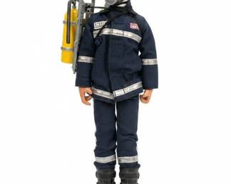 Firefighter Action Figure likely Lanard Toys Ultra Corps or similar