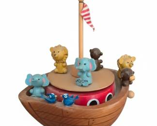 Wooden Noahs Ark Toy with Animals