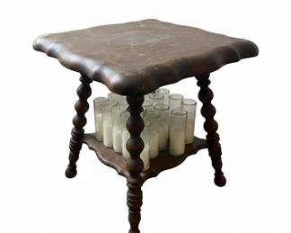 Victorian Spool Turned Parlor Table