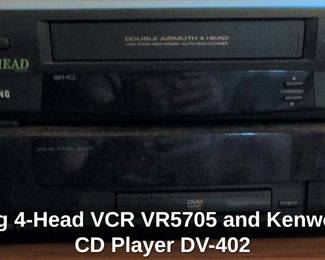 Samsung Head VCR VR and Kenwood DVD CD Player DV