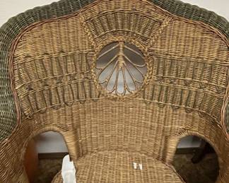 Victorian Style Wicker Chaise Lounge second image