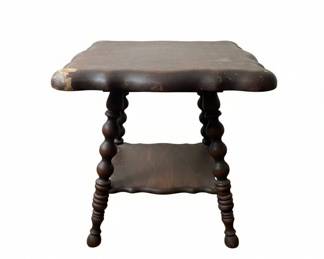 Victorian Spool Turned Parlor Table second image