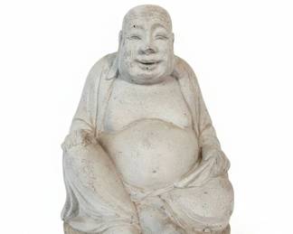 Stone Laughing Buddha Statue