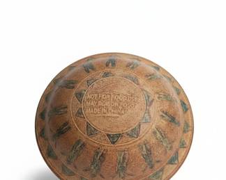 Decorative Terracotta Bowl with Figurative Motif Not for Food Use second image