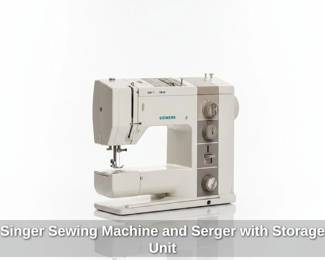 Singer Sewing Machine and Serger with Storage Unit fifth image