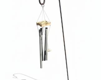 Metal Wind Chime with Bird Feeder
