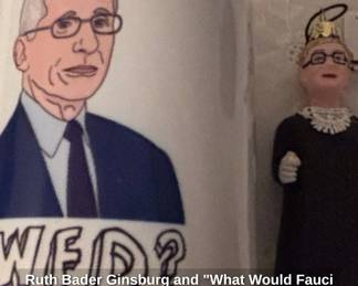 Ruth Bader Ginsburg and What Would Fauci Do Mug Set