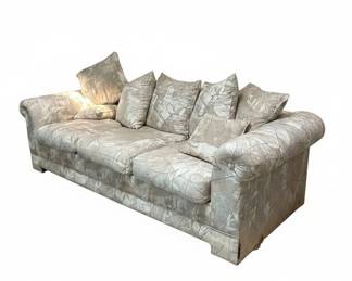 Transitional Style Sofa with Abstract Pattern Upholstery second image