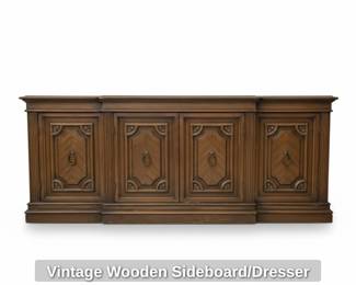 Vintage Wooden Sideboard or Dresser second image