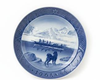 Royal Copenhagen Christmas Plate The Last Umiak