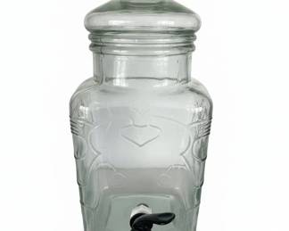 Glass Beverage Dispenser with Spigot